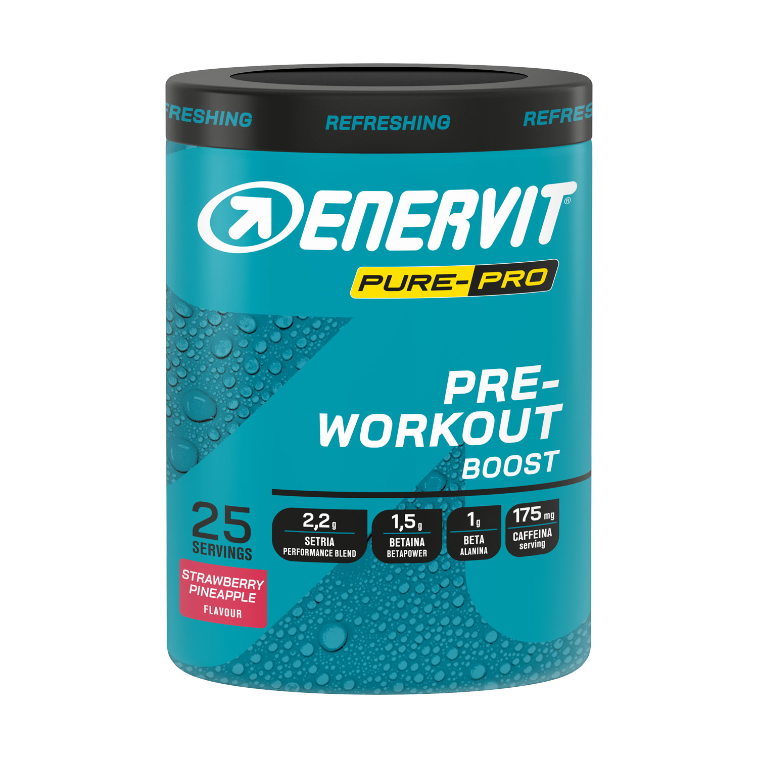 ENERVIT Nápoj PRE-Workout Boost - Jahoda/Ananas 313g
